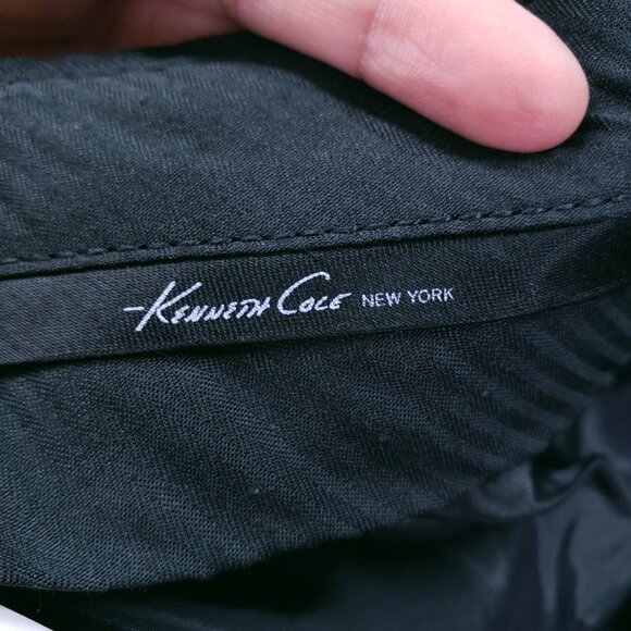 Kenneth Cole New York Black Wool Cashmere Suit Dress Pants Trousers Size 50L W44 - Picture 13 of 13